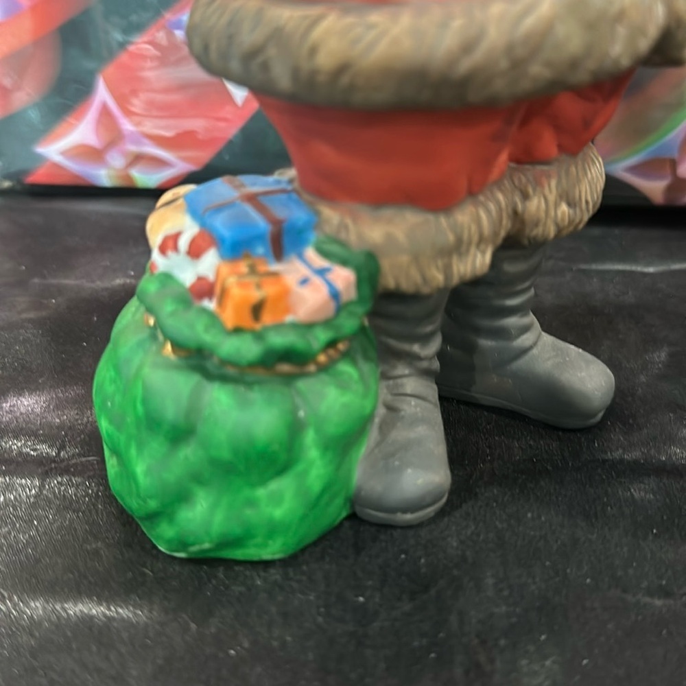 Traditions Santa figurine with bell and toys​ NWT​​ - Picture 6 of 8